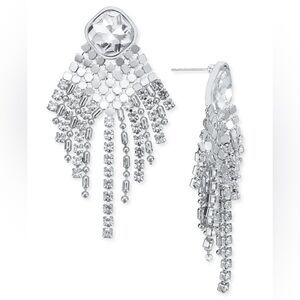 NWT Crystal & Bead Statement Earrings